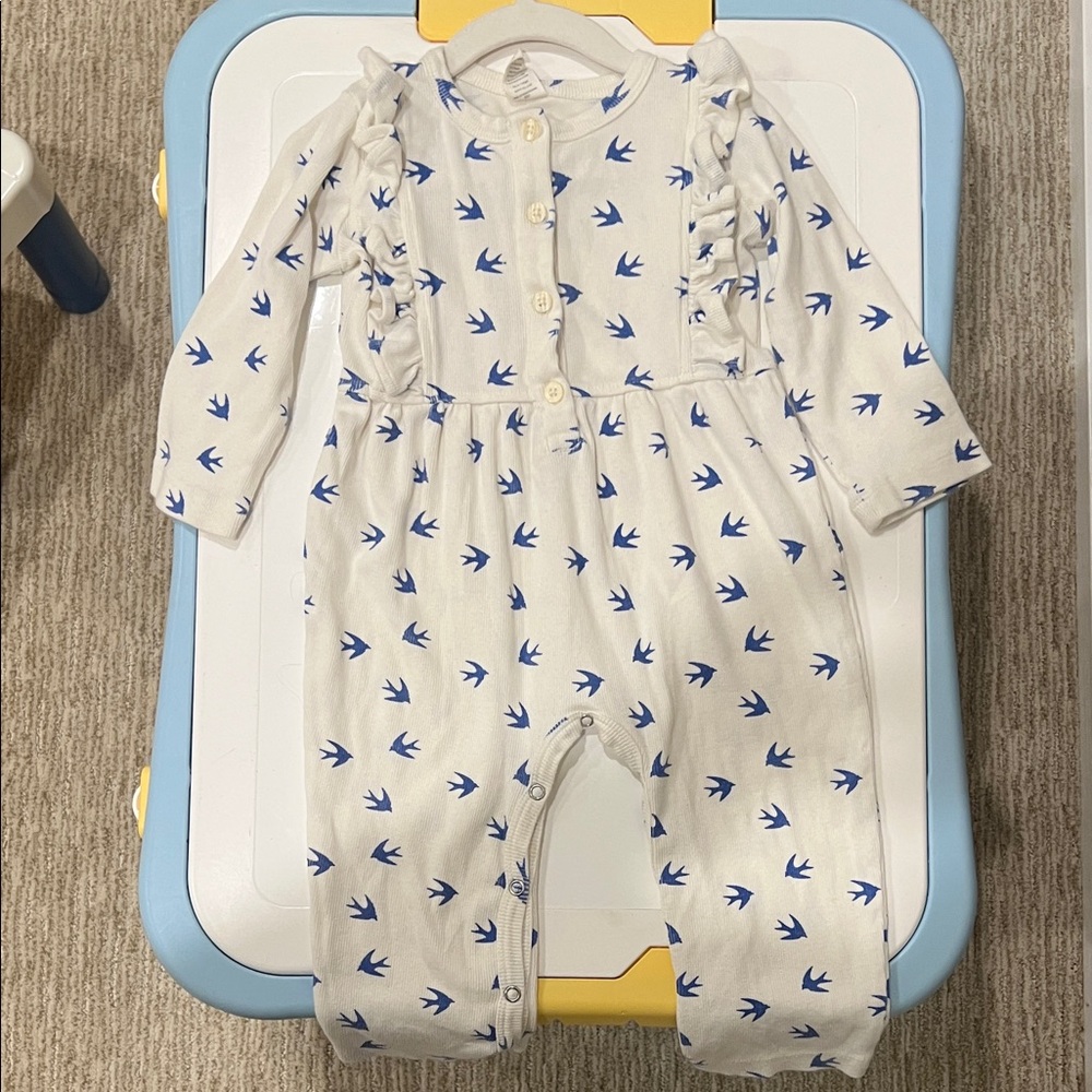 Kate Quinn Tiny Sparrow Print Jumpsuit